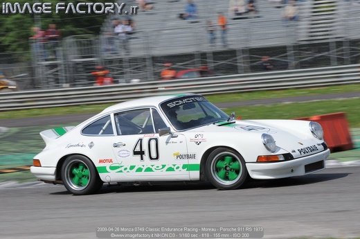 2008-04-26 Monza 0749 Classic Endurance Racing - Moreau - Porsche 911 RS 1973